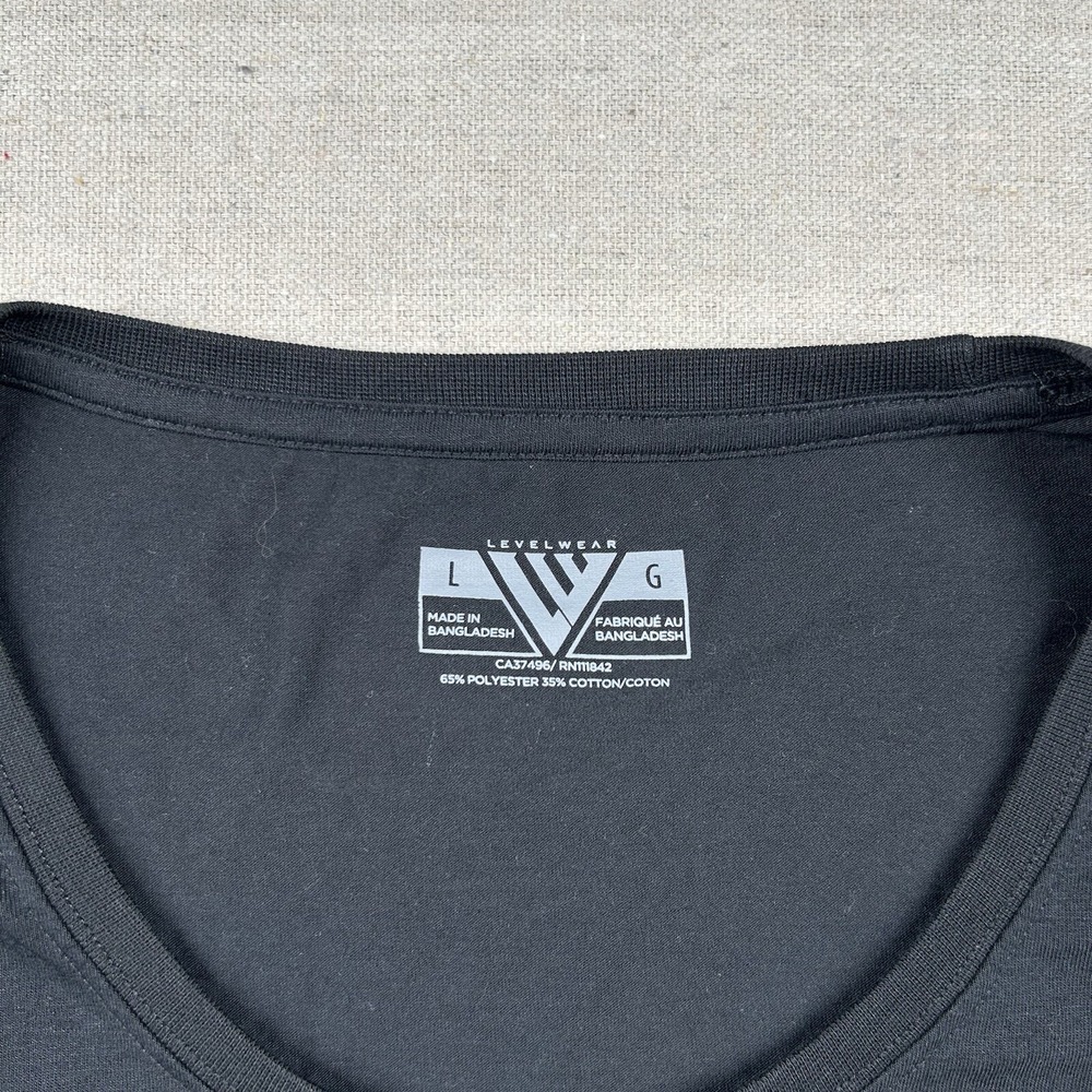 Levelwear Shirt Womens L Golf Atlanta Tour Championship East Lake Solid Black - Picture 2 of 10